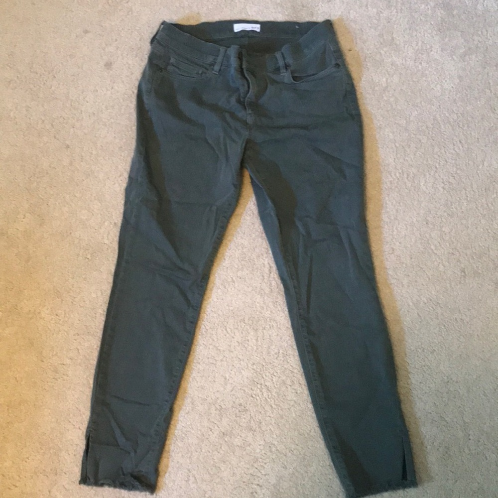 EUC LOFT green denim pants